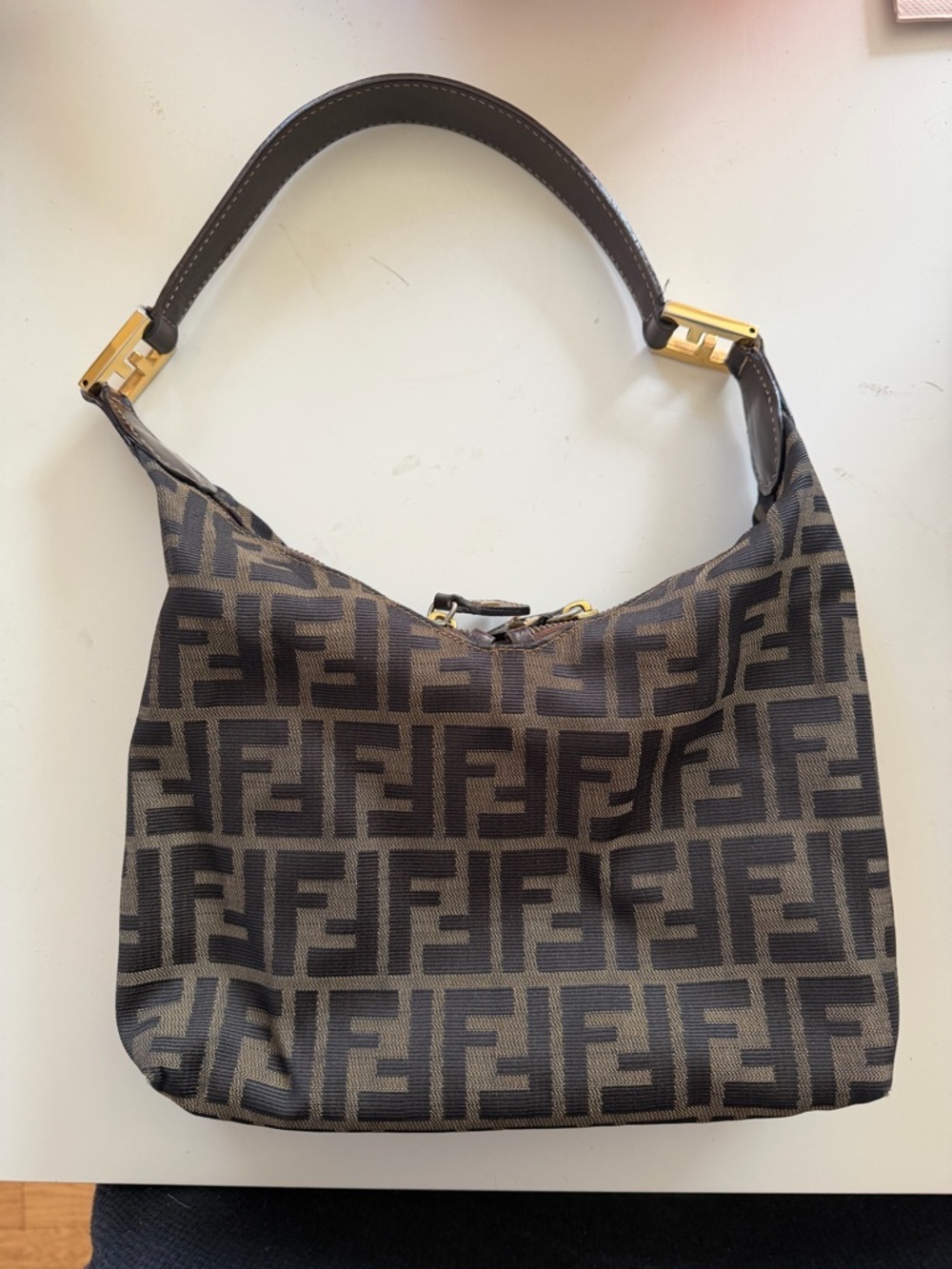Fendi Zucca print shoulder bag
